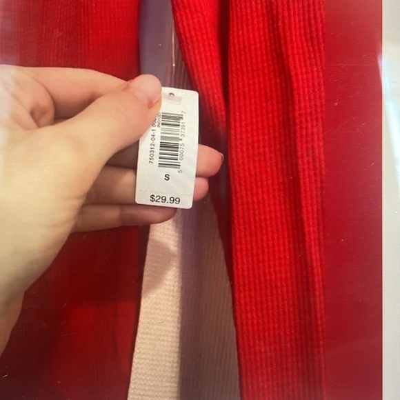 2 NWT Gap Henley Thermals - Red & Pink- Size Small - Picture 2 of 3